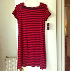 Chaps Nautical T-shirt dress